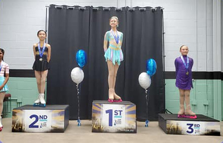 Tiffany got 2nd place in US figuare skating Excel National Festival.