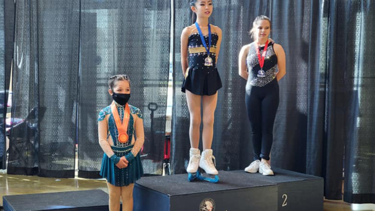 Tiffany got the 1st place in the Dallas skate competition!
